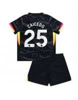 Chelsea Moises Caicedo #25 Tredjedraktsett Barn 2024-25 Korte ermer (+ bukser)